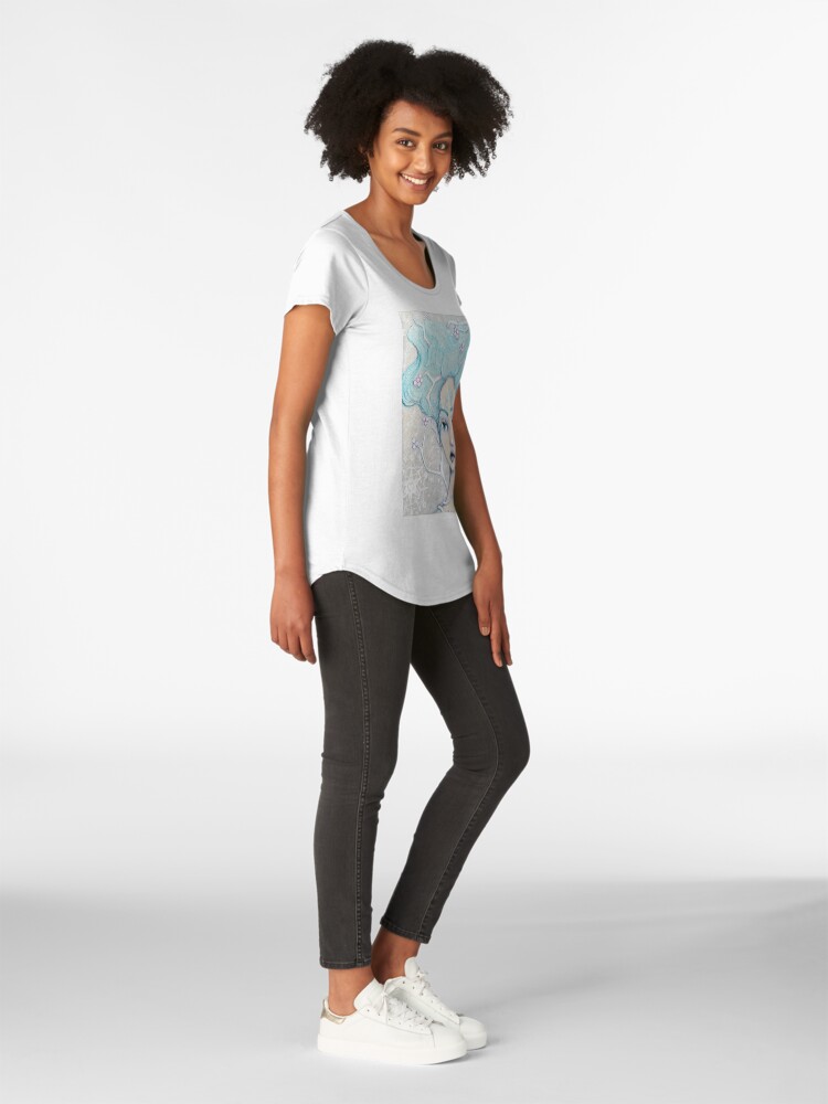 Alternate view of Ice Queen Premium Scoop T-Shirt