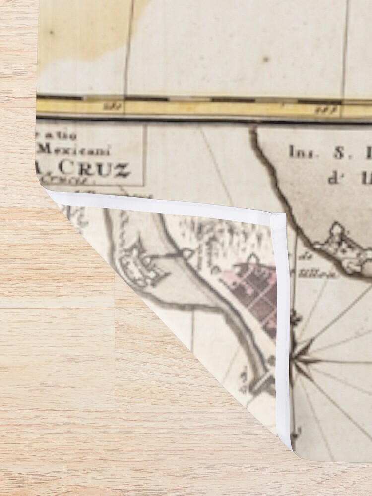 Alternate view of Map of the Caribbean (1781) Shower Curtain