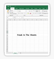 Freak in the Sheets Sticker