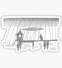 moomin rain Sticker
