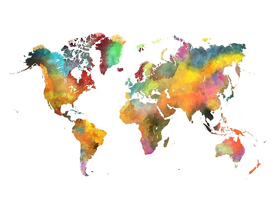 world map 3 poster by jbjart redbubble