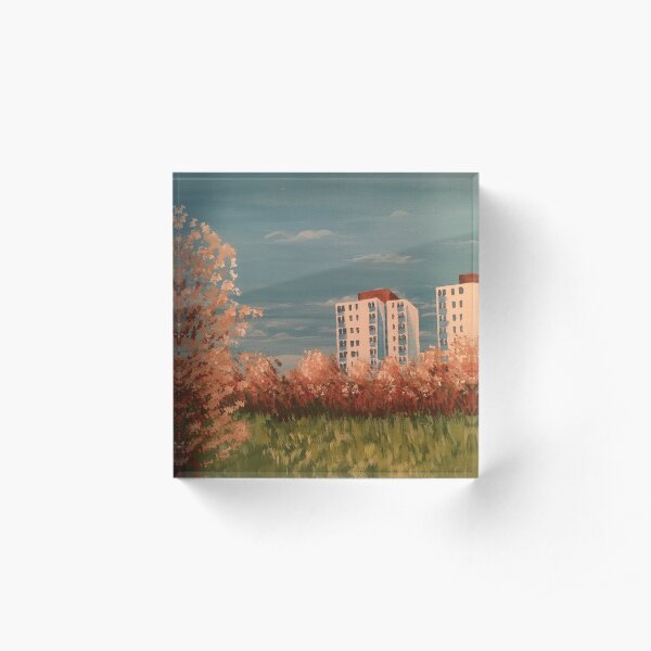 Hounslow Heath in Early Springtime Acrylic Block