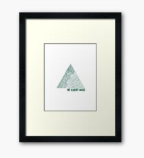 Mount Elbert Topo Framed Print