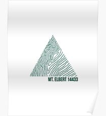 Mount Elbert Topo Poster