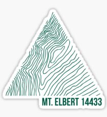Mount Elbert Topo Sticker
