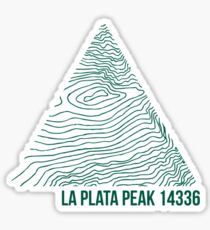 La Plata Peak Topo Sticker