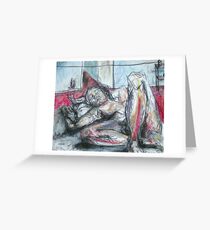 Telephone Line Greeting Card