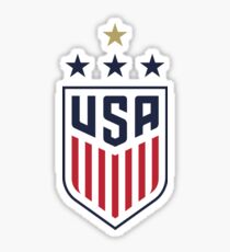 USWNT crest 4 stars Sticker
