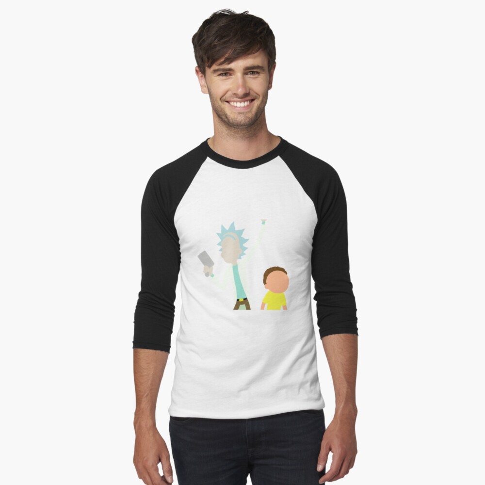 Rick and Morty Baseball ¾ Sleeve T-Shirt