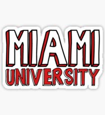 Miami University Block Sticker