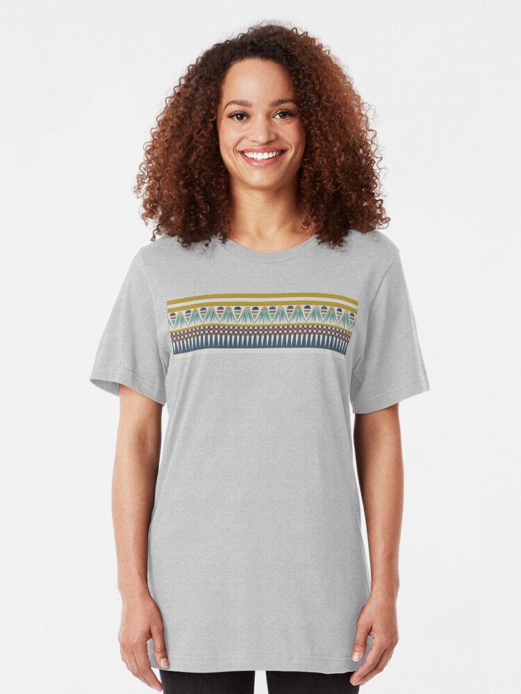 Alternate view of Lotus blossom border of Pairy Slim Fit T-Shirt