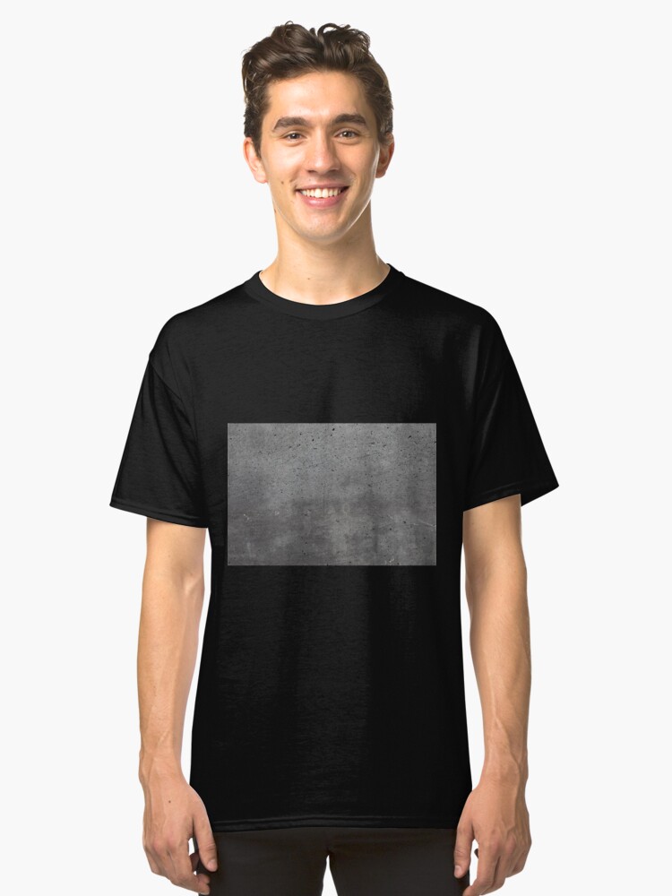 Alternate view of Grey textured concrete wall exterior Classic T-Shirt