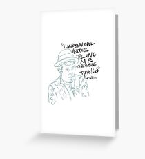 Tom Waits Greeting Cards | Redbubble