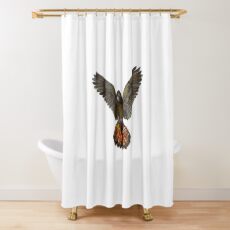 Forest Red-tailed Black Cockatoo (Karrak) Shower Curtain