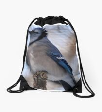 Blue Jay(Cyganocitta Cristata) Drawstring Bag