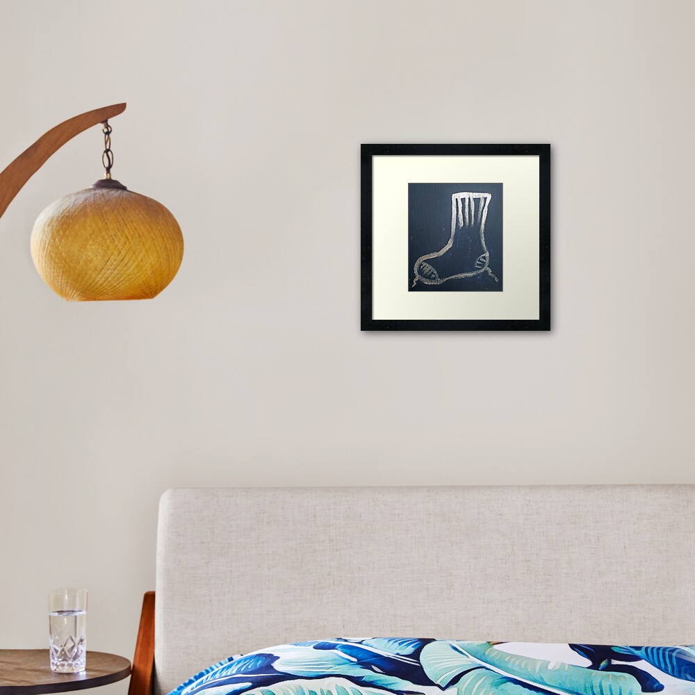 Sock Framed Art Print