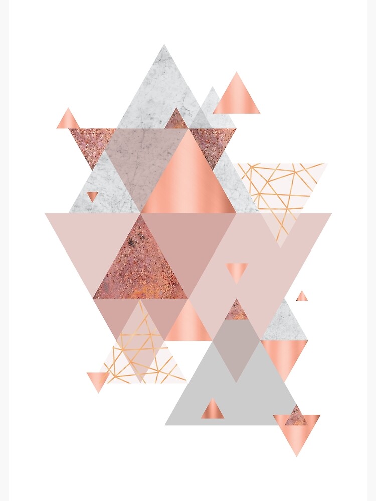 Blush Pink Geo by UrbanEpiphany