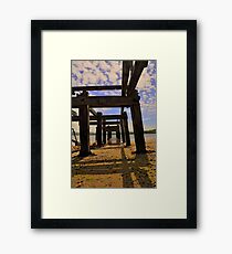 The old pier Framed Print