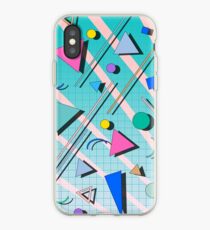 80s pop retro pattern 4 iPhone Case