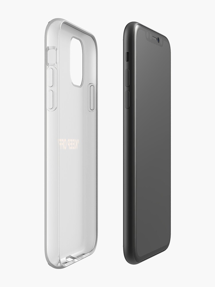 Coque iPhone « LOGO "GARDE OFF" - ORANGE », par KRNTH