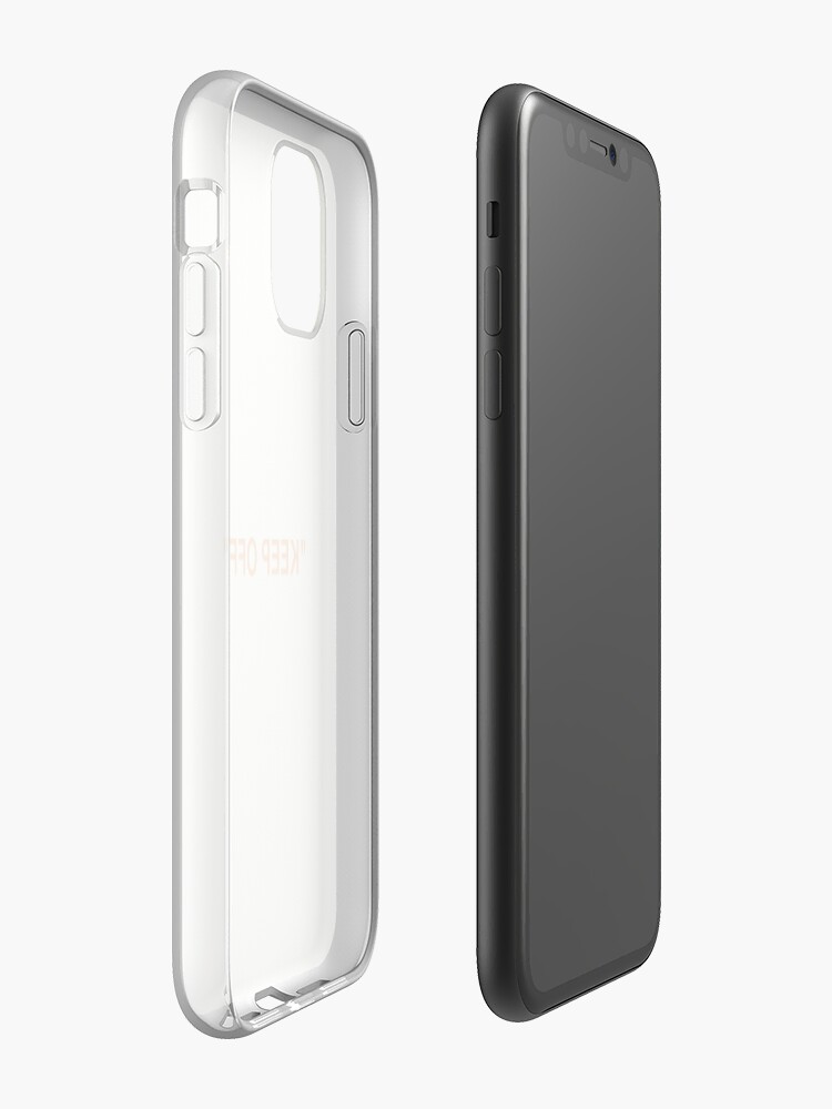 Coque iPhone « LOGO "GARDE OFF" - ORANGE », par KRNTH