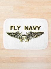 Naval Flight Officer Wings Bath Mat