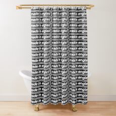 Made In England - OASIS Band Tribute Shower Curtain