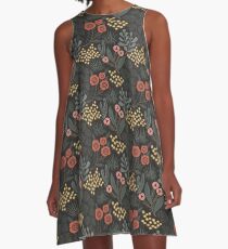 Night Garden A-Line Dress