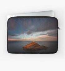 Sunlight on Mumbles Lighthouse Laptop Sleeve