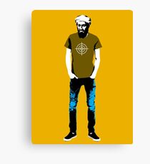 Hipster Bin Laden Canvas Print