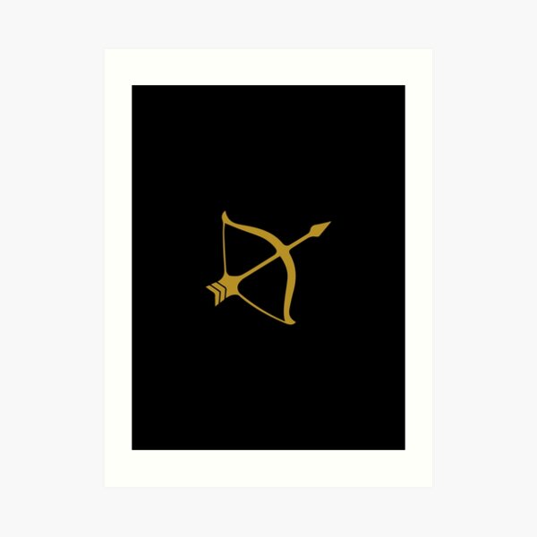 Sagittarius - Zodiac Symbols Art Print