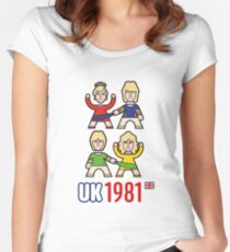 UK 1981 Women's Fitted Scoop T-Shirt