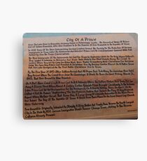 German Settlers in Texas - City of a Prince Canvas Print