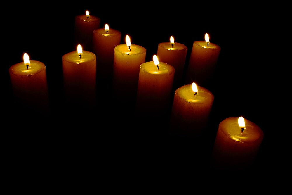 "Burning Candle Cross" by Korey Chandler Redbubble