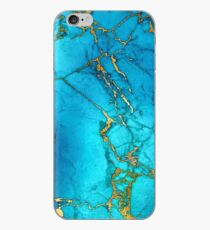 Blaugrüner Marmor und Gold Glitter Venen iPhone-Hülle & Cover