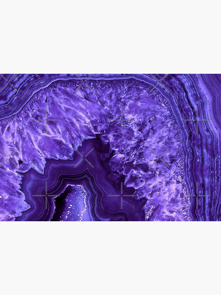 Ultra Violet Agate Mineral Gemstone by MysticMarble