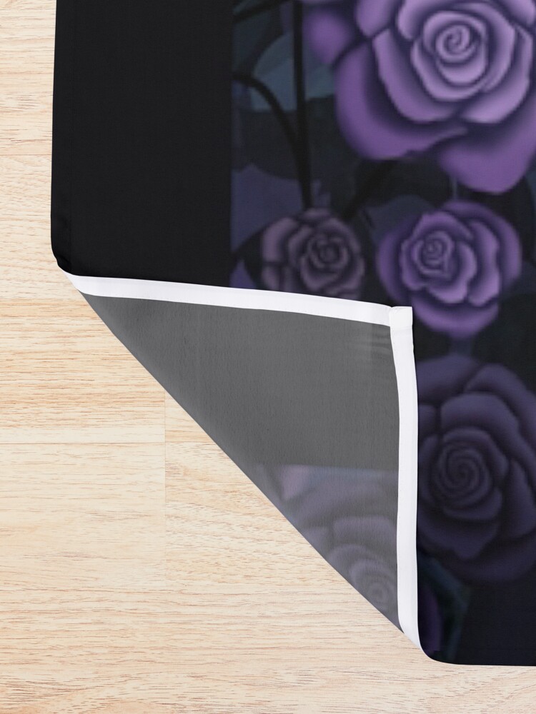 Alternate view of Shadowy Rose Shower Curtain