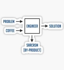 Engineering Sarcasm By-product Sticker