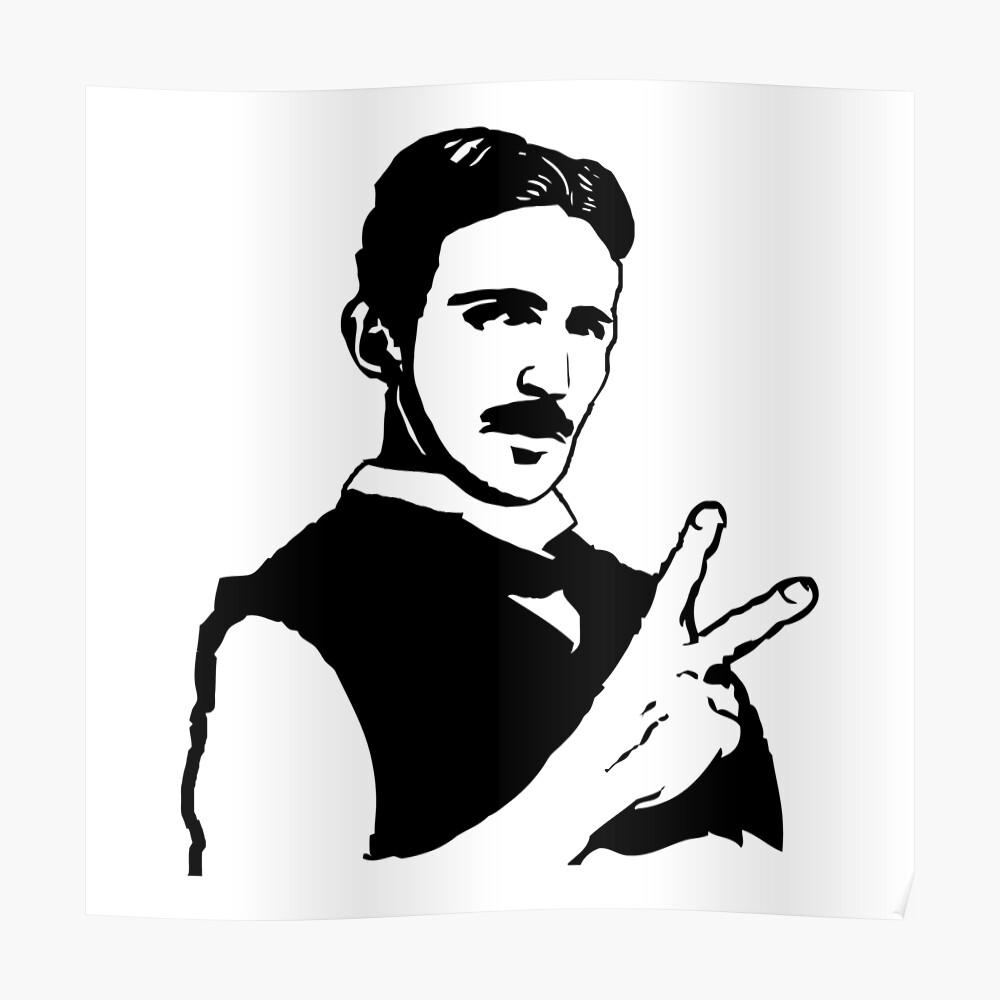 "Nikola Tesla Peace Sign Symbol" Poster by mindofpeace | Redbubble