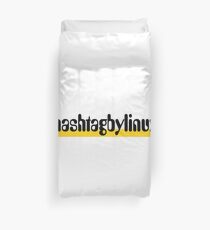 Hashtag by Linux Duvet Cover