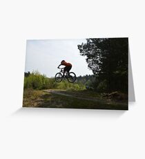 MTB Jump Greeting Card