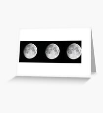 3 moons Greeting Card