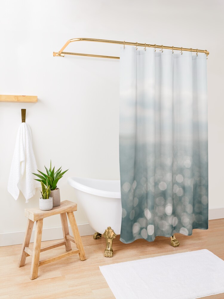 Alternate view of Pamlico Sparkle Shower Curtain