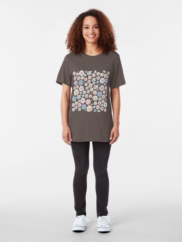 Alternate view of antique floral Slim Fit T-Shirt