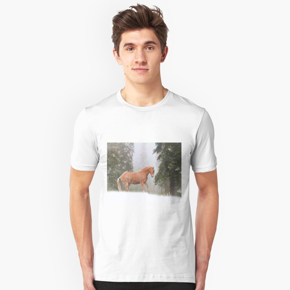 Weihnachtspferd Slim Fit T-Shirt