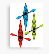 Kayaks Canvas Print