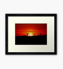 Manitoba Sunset Framed Print