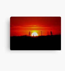 Manitoba Sunset Canvas Print