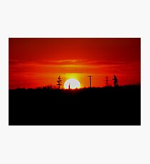 Manitoba Sunset Photographic Print