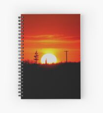 Manitoba Sunset Spiral Notebook